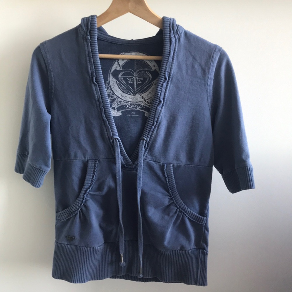 Short-sleeved Roxy Hooded Sweatshirt